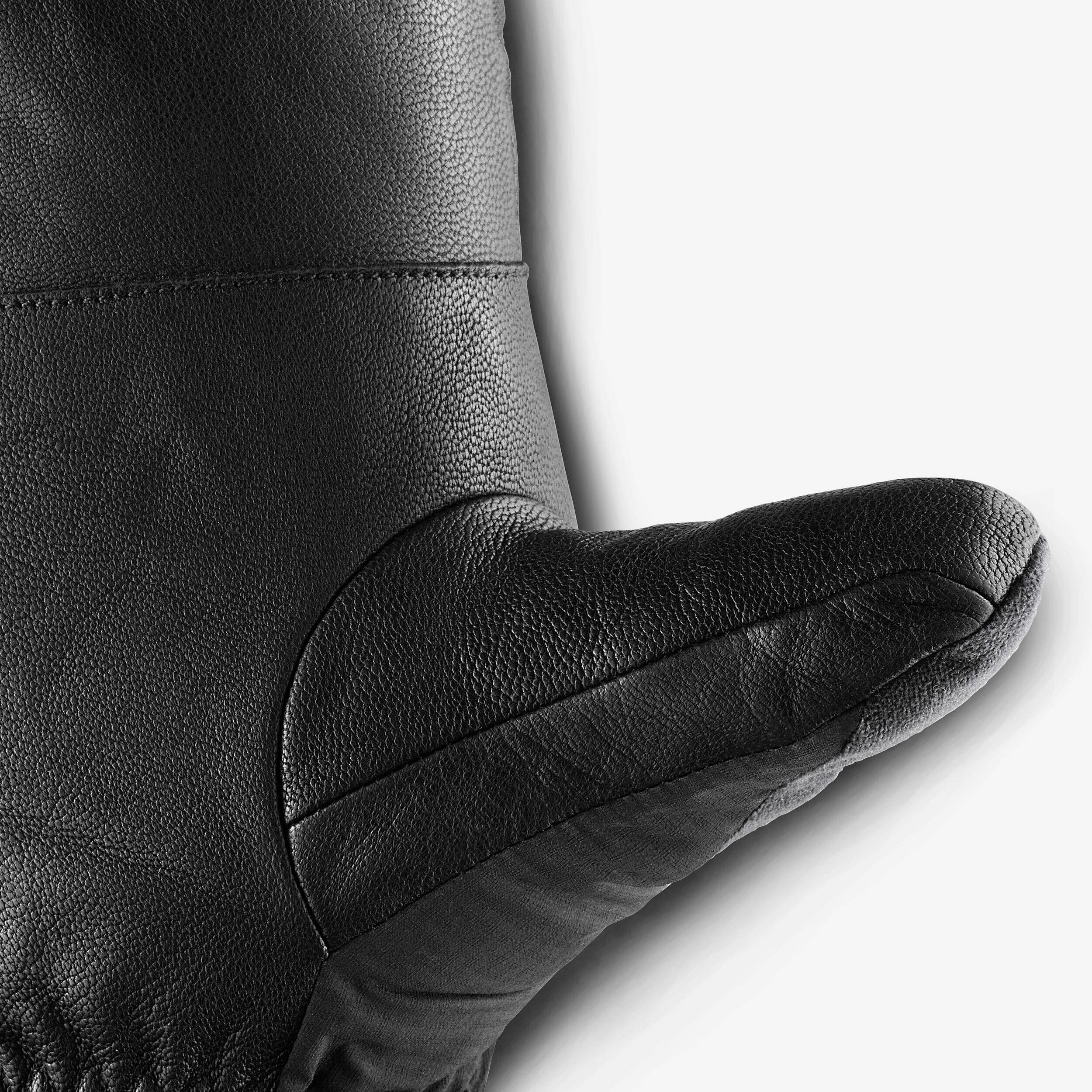 Adult warm ski mittens, SKI500 - Black -  5