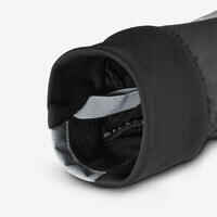 Adult Ski Gloves 100 - Pearl Grey and Black