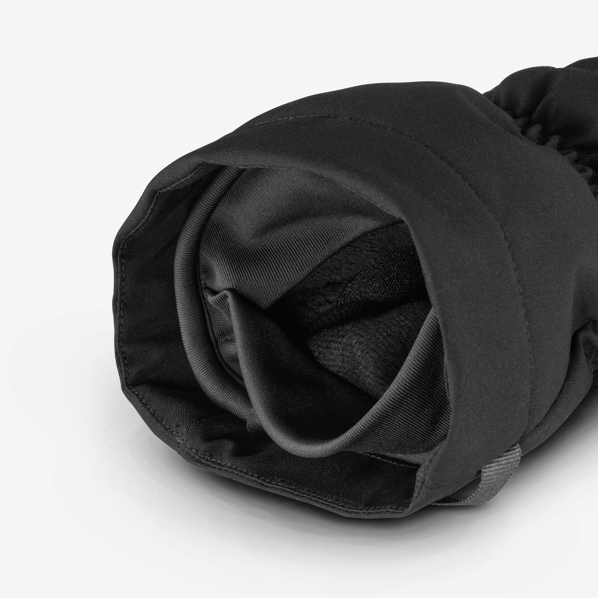 Adult warm ski gloves, GL500 - Black 3/6