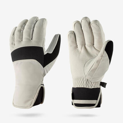 Gants de ski souples adulte, 500 Sport blanc