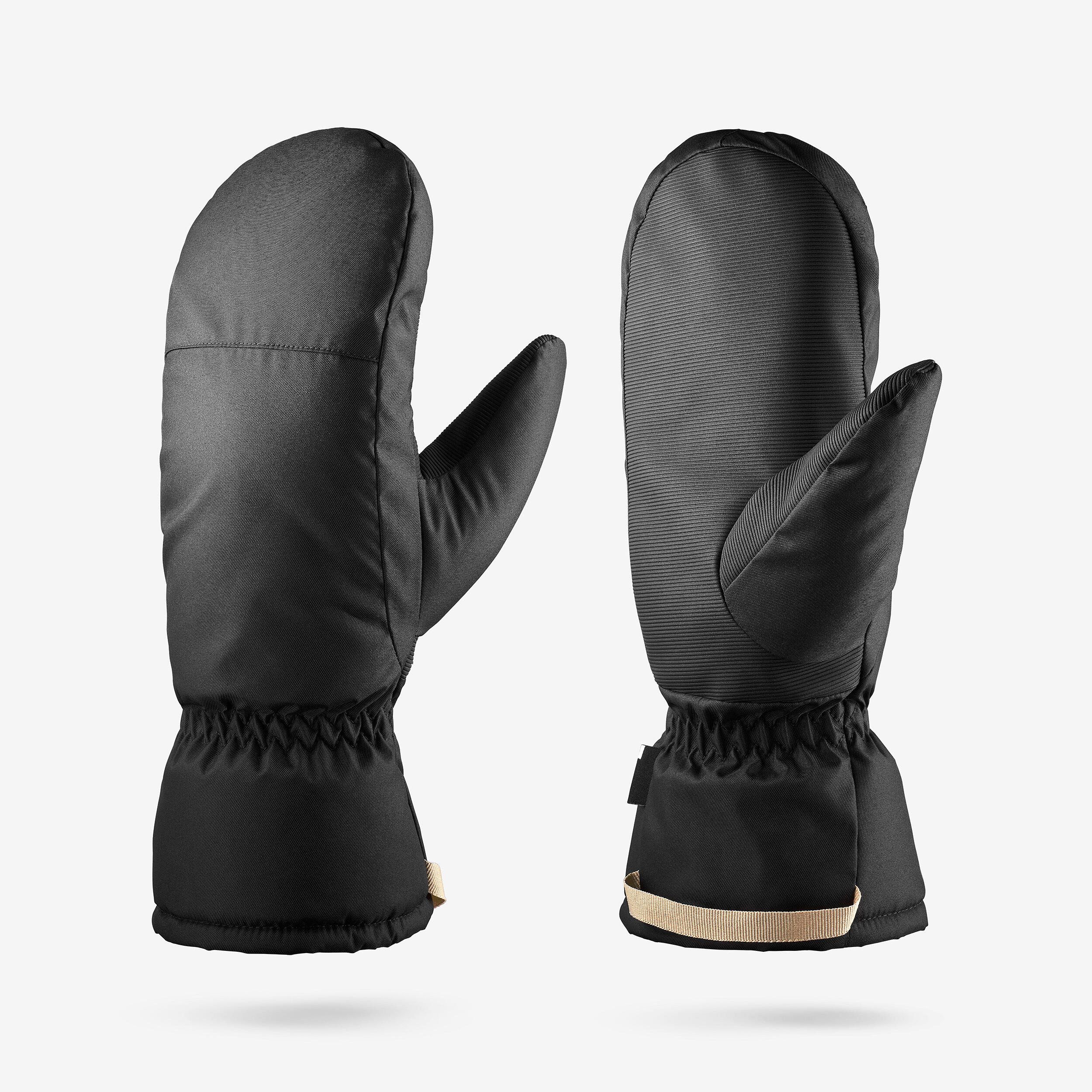 ADULT SKI MITTEN 100 - BLACK
