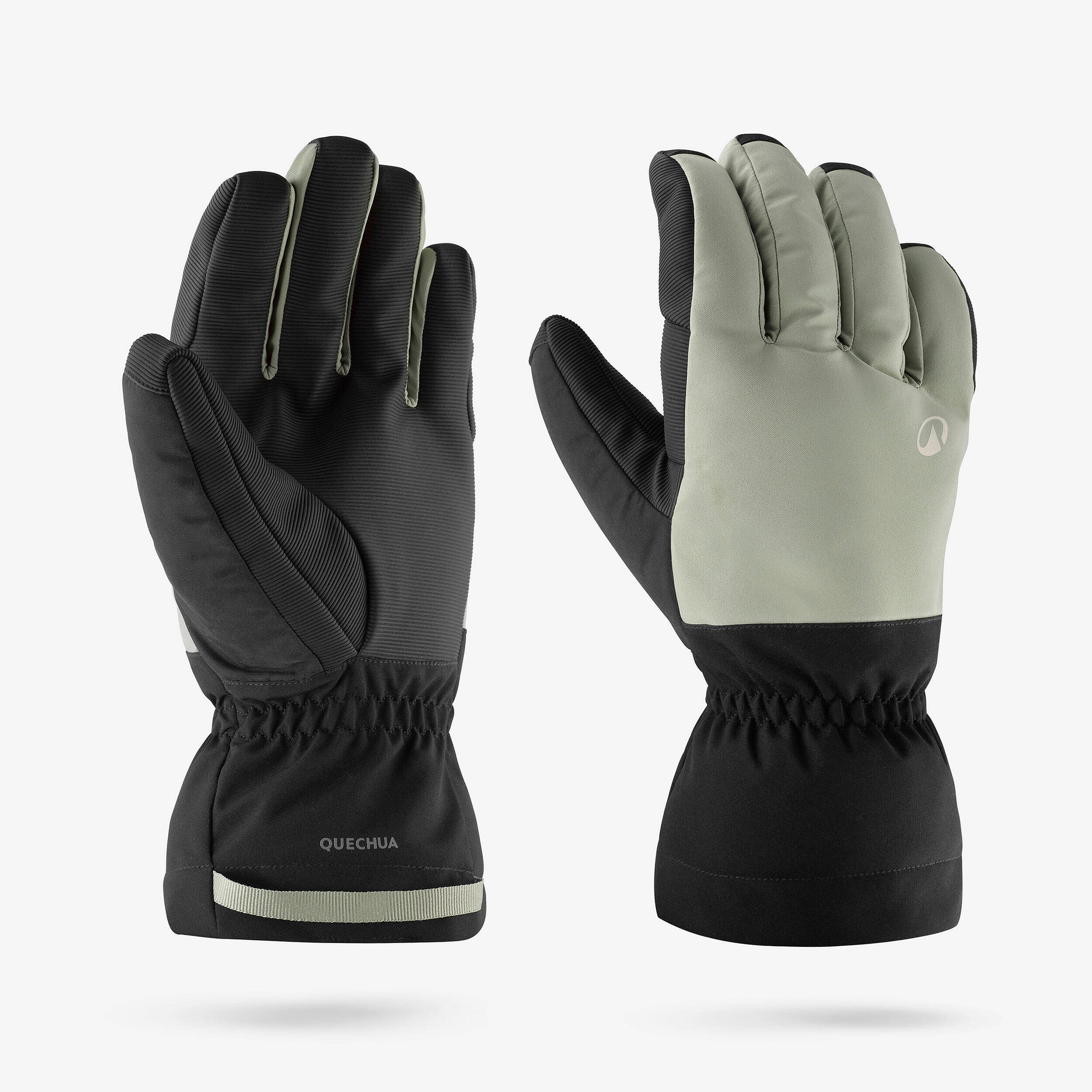 Adult warm ski gloves GL500 - Green -  2