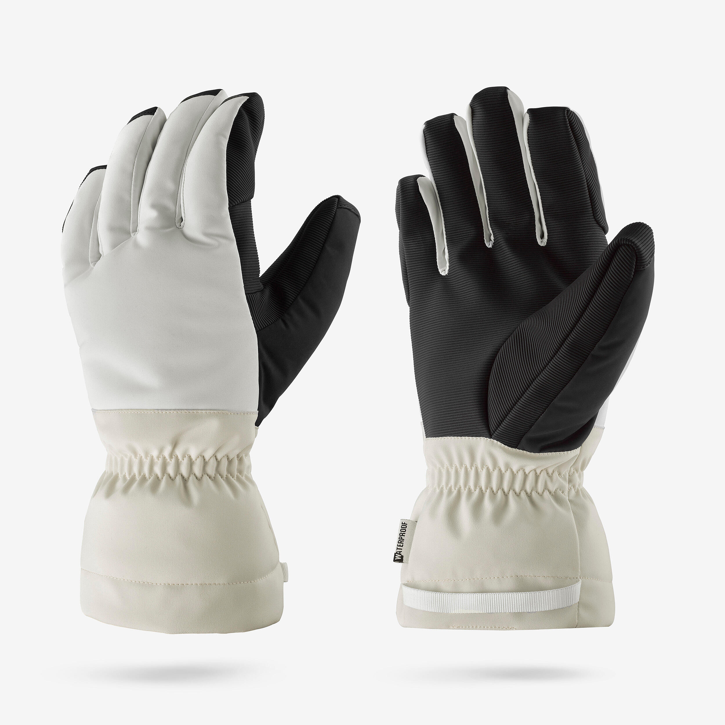 Adult Warm Ski Gloves 500 - White