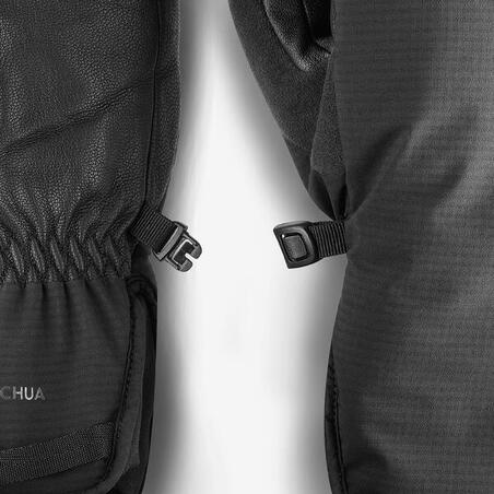 Рукавиці лижні 500 для дорослих чорні