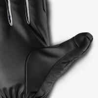 Adult Ski Gloves 100 - Pearl Grey and Black