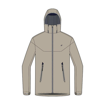 Veste de voile imperméable Homme - veste de pluie Sailing 100 beige