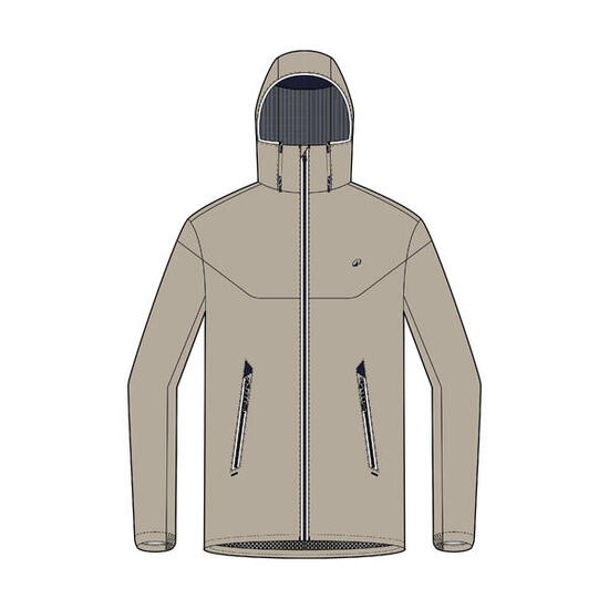 Veste de voile imperméable Homme - veste de pluie Sailing 100 beige