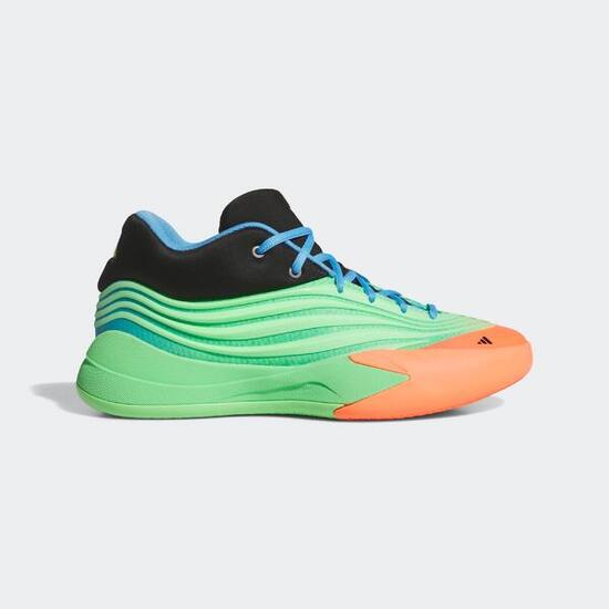 Zapatillas de baloncesto Adulto - adidas Dame X verde y naranja