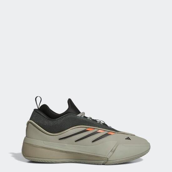 Zapatillas de baloncesto Adulto - adidas Dame 9 caqui y naranja