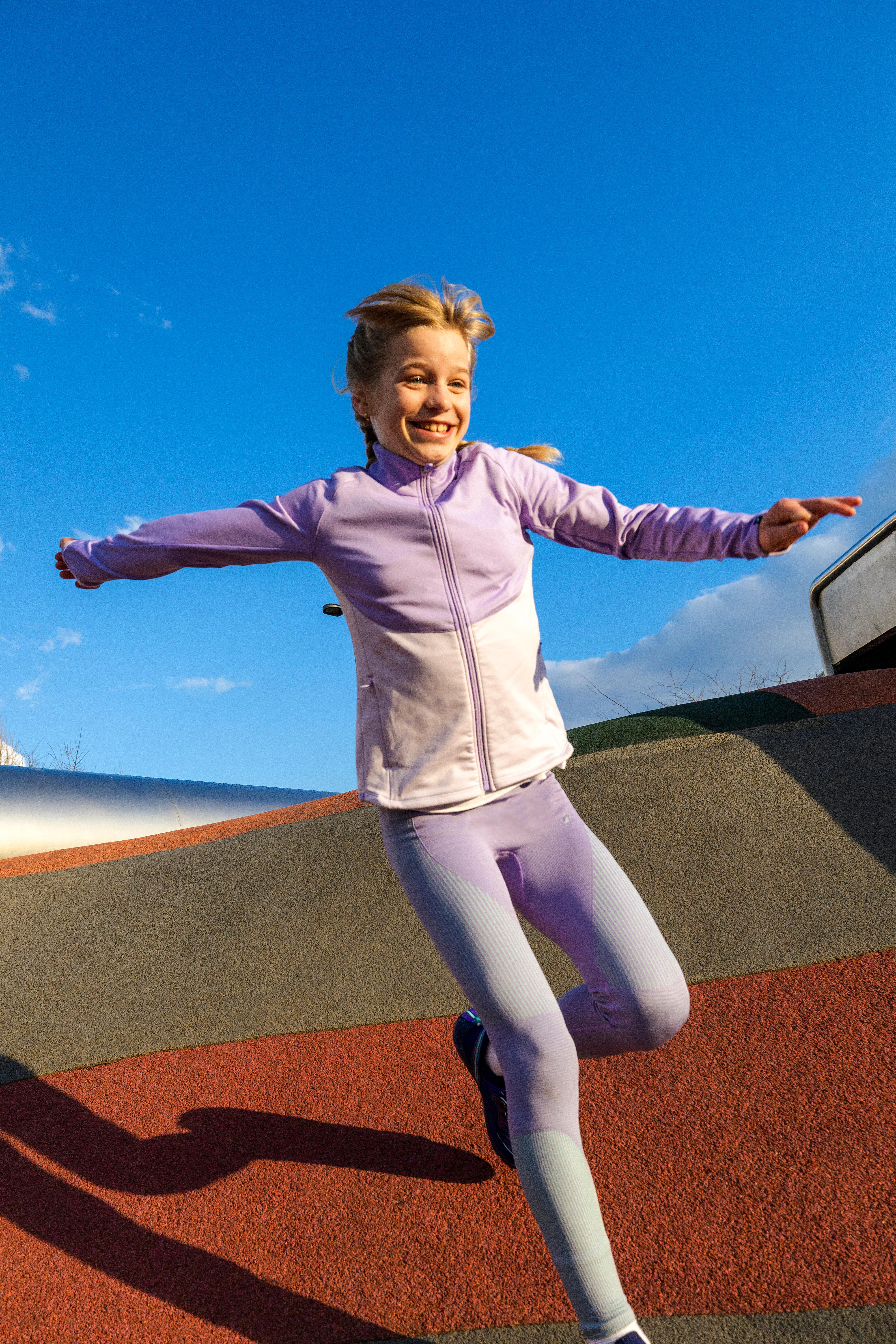 Girls' Fitted Sports Jacket  - DECATHLON