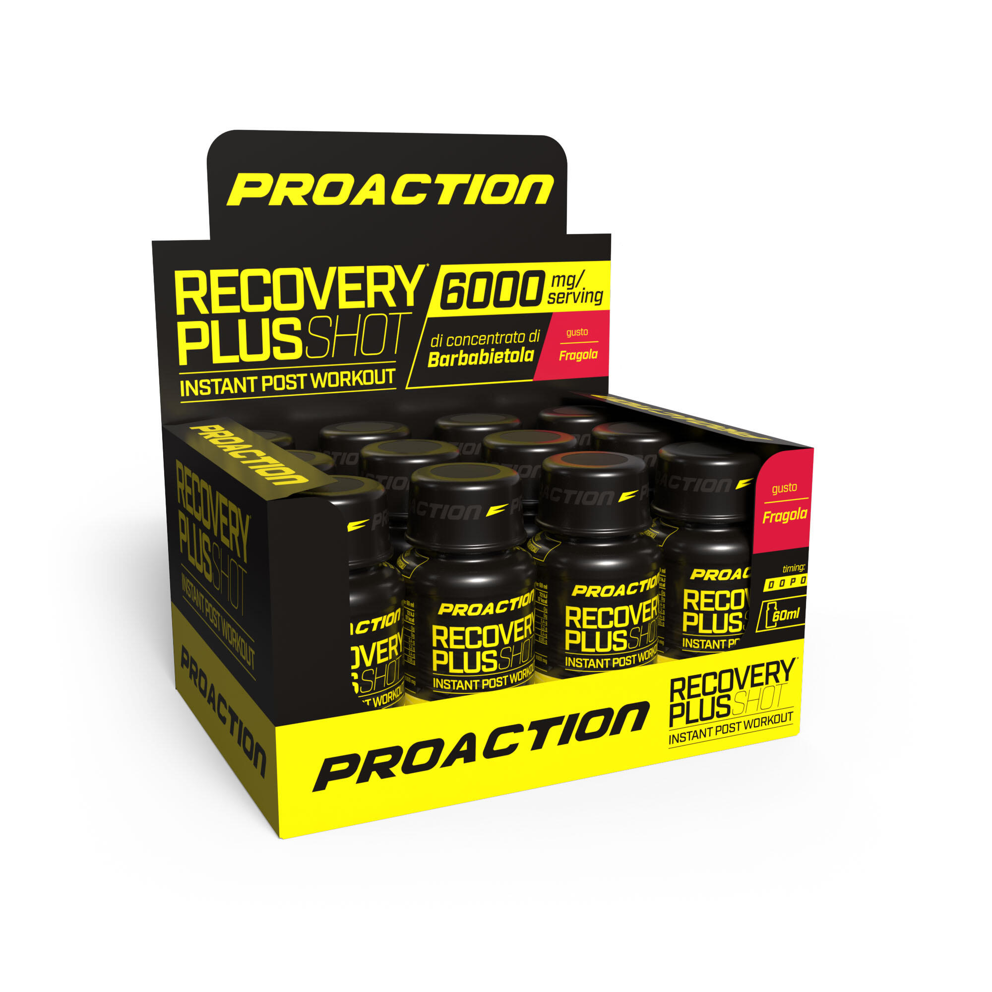 PRO ACTION RECOVERY PLUS FRAGOLA Box da 12 pezzi, 60 ml 2/2