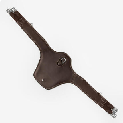 Sangle bavette équitation cuir Cheval et Poney - 900 marron