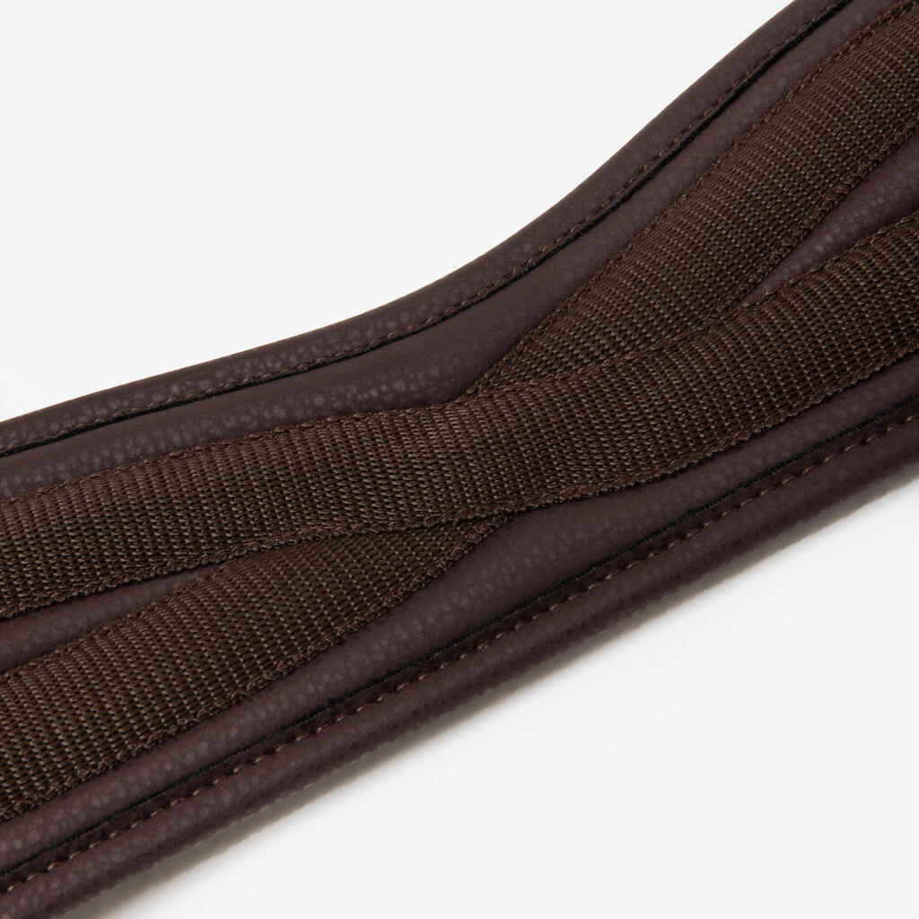 Horse and Pony Riding Synthetic Girth 100 - Black