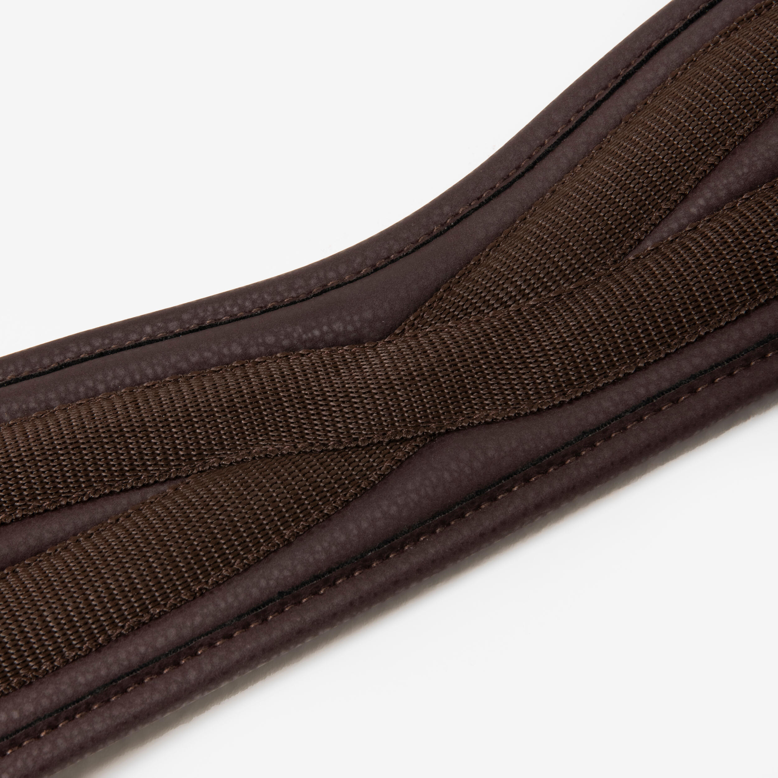 Sangle équitation synthétique cheval et poney - 100 marron 4/5