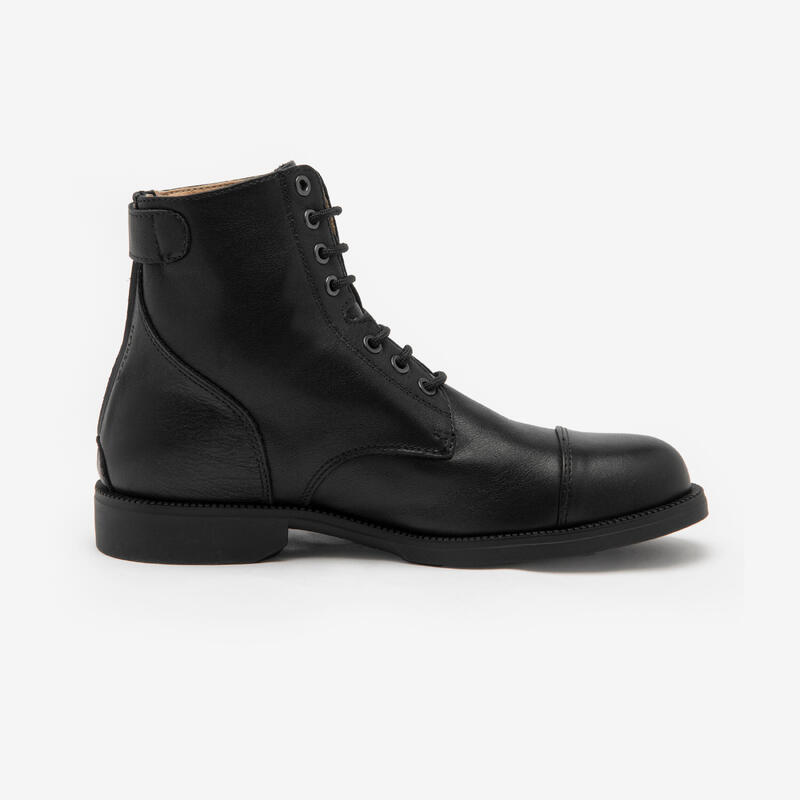 Ghete Paddock 560 echitație șireturi Negru Adulți