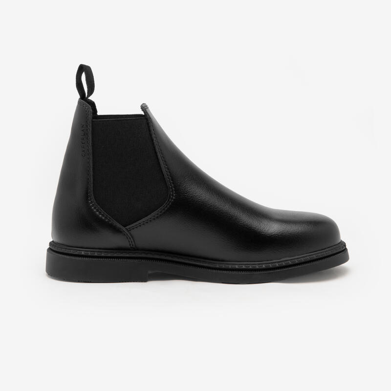 Boots équitation synthétique junior - 500 noires