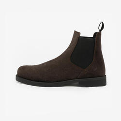 Boots équitation croute de cuir Adulte - 500 marron