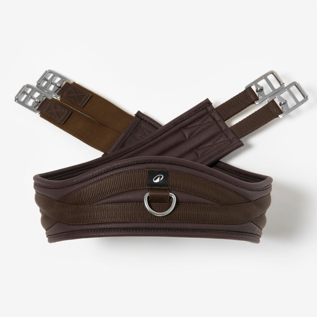 Horse and Pony Riding Synthetic Girth 100 - Black
