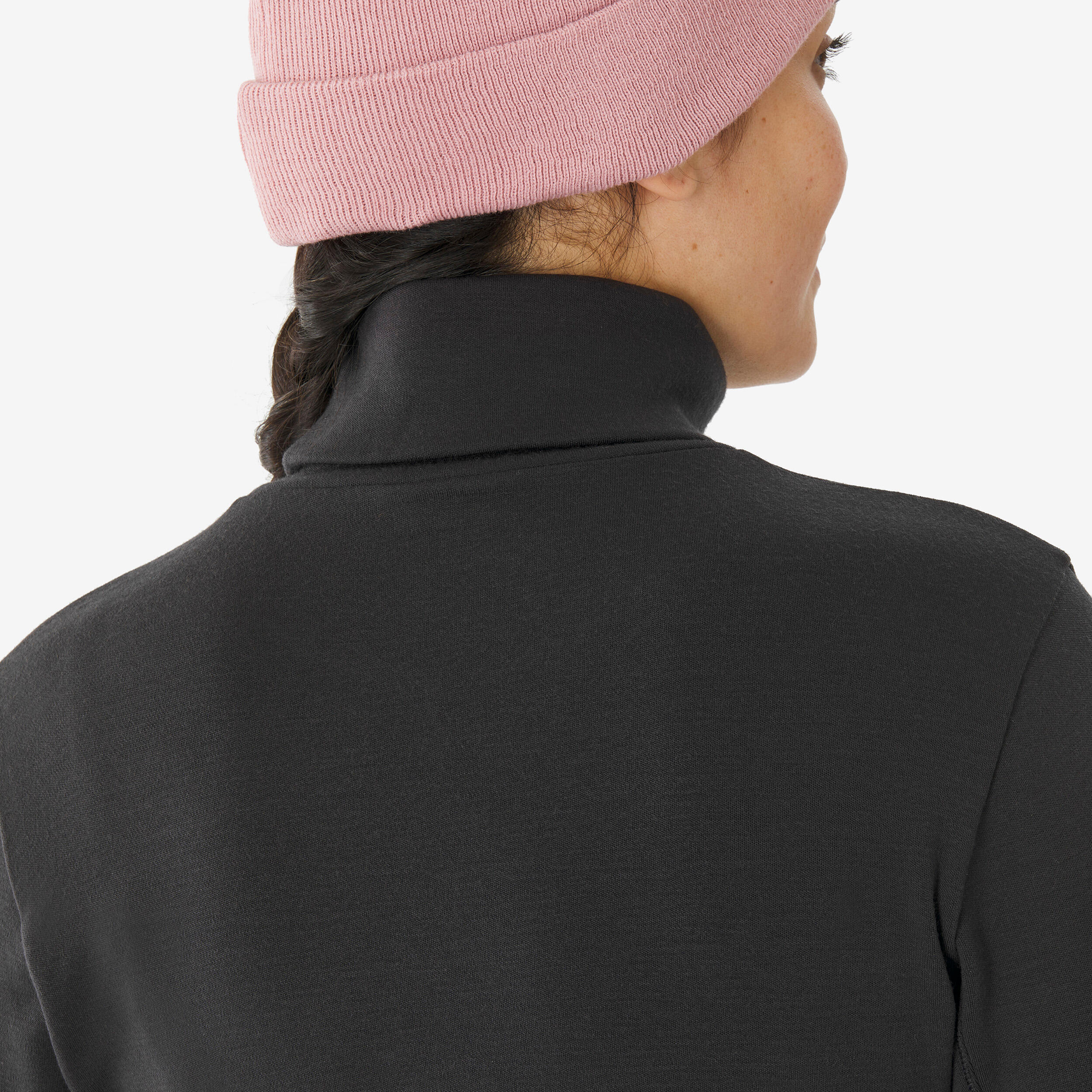 Women’s Merino Wool Turtleneck Thermal Base Layer, BL 500 - WEDZE