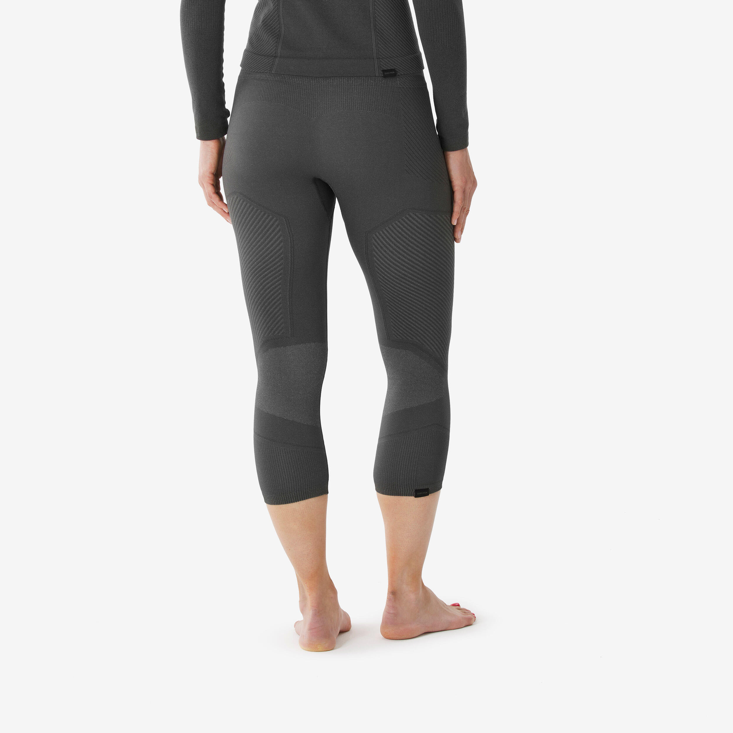 Collant thermique et extensible femme, BL BOT 900 tech 3/4 gris 4/12