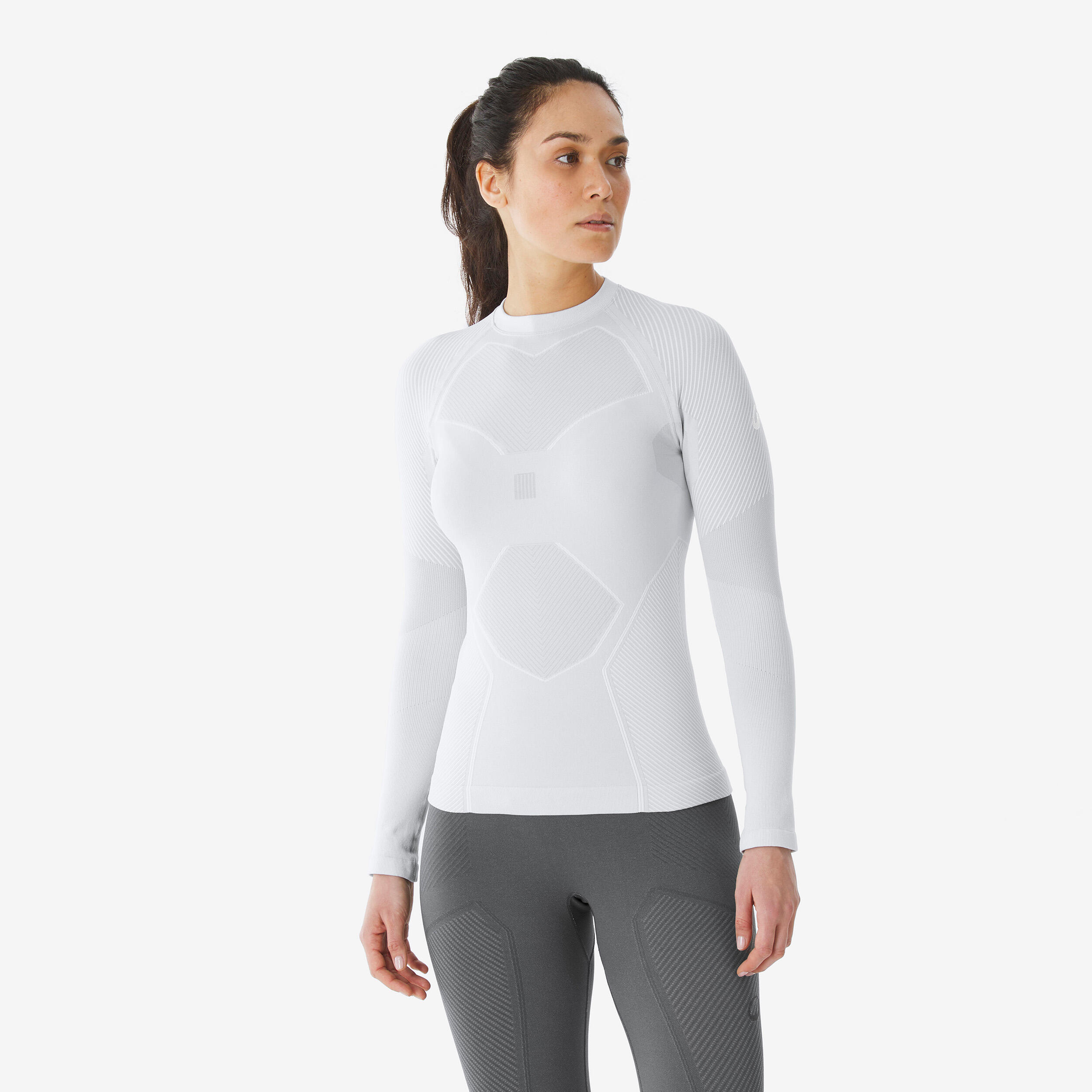 Camiseta térmica y transpirable mujer, BL TOP 900 tech blanco 4/10
