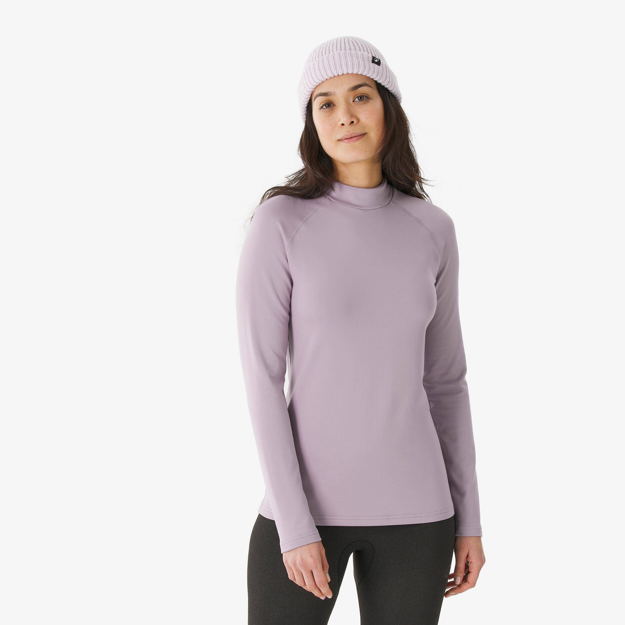 Women’s warm and breathable thermal base layer - BL 500 - Mauve -  1
