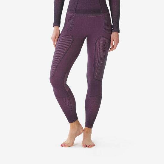 Pantaloni termici sci donna 900 TECH viola