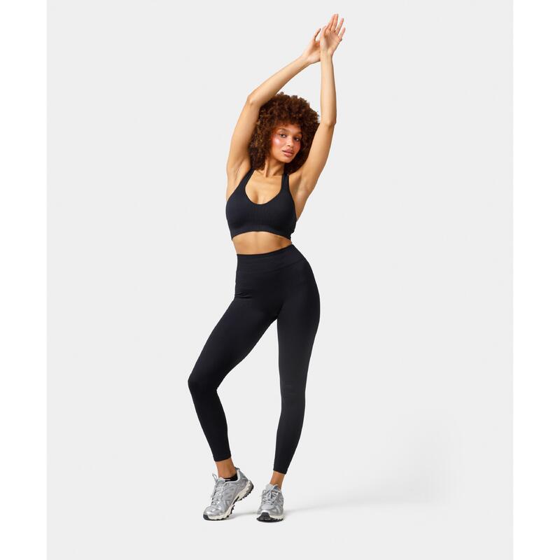Legginsy bezszwowe push-up Carpatree Elite czarne