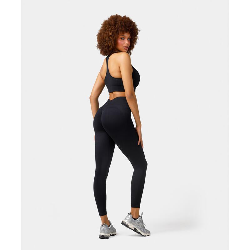 Legginsy bezszwowe push-up Carpatree Elite czarne