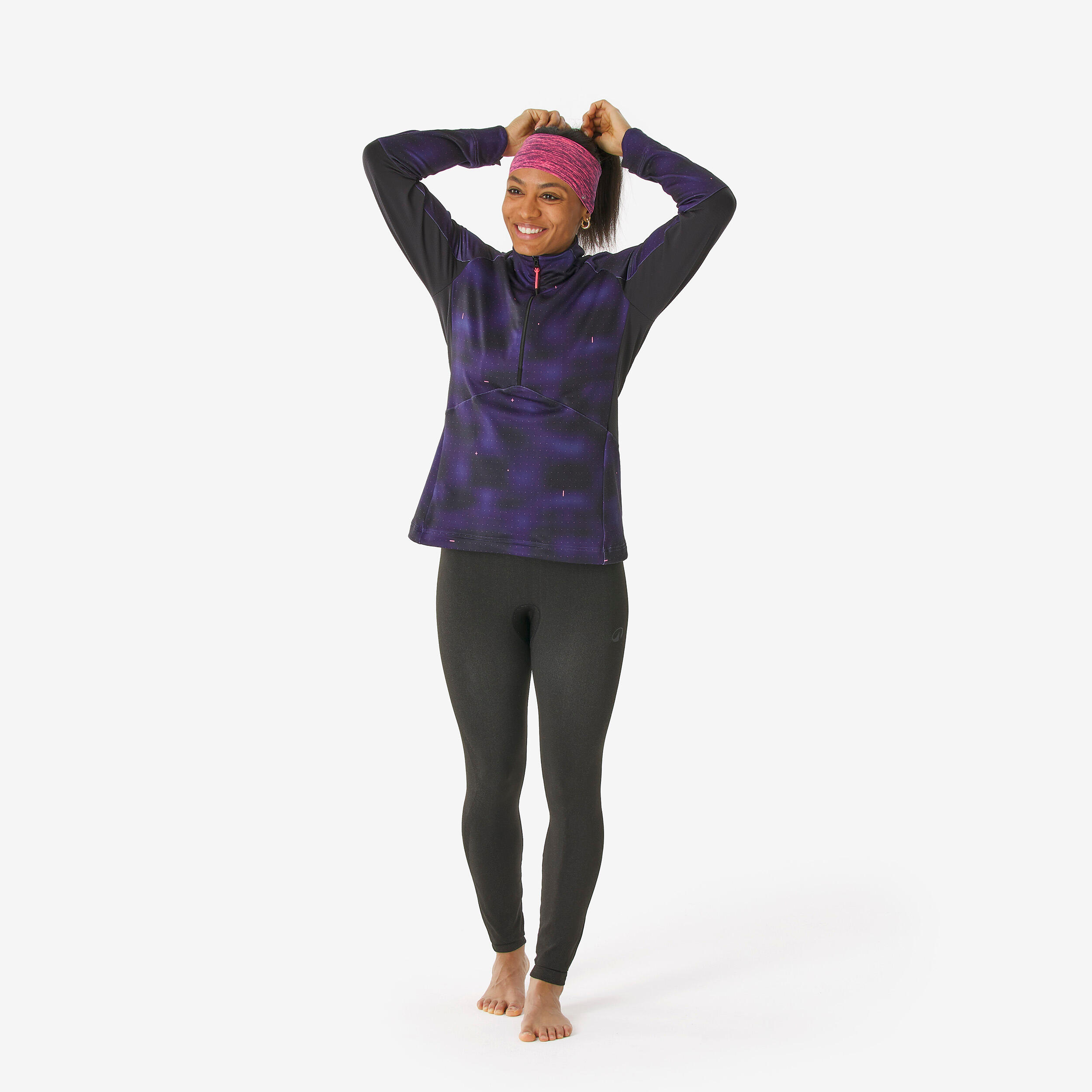 Couche de base thermique à demi-zip femme, BL 500 - WEDZE