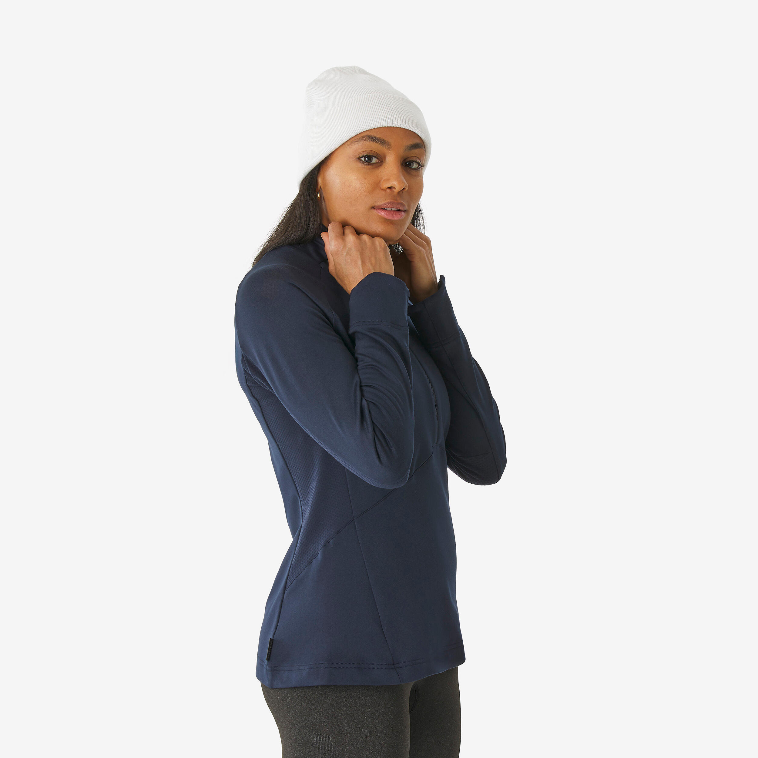 Women’s Half-Zip Thermal Base Layer, BL 500 - WEDZE