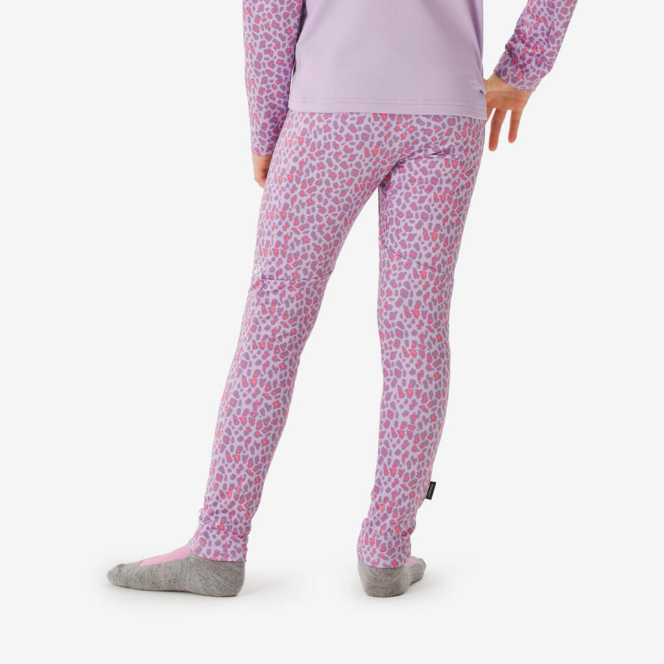 Legginsy termoaktywne narciarskie dla dzieci Wedze BL 500