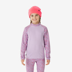 Sous-vêtement thermique de ski enfant, BL 500 vert graph