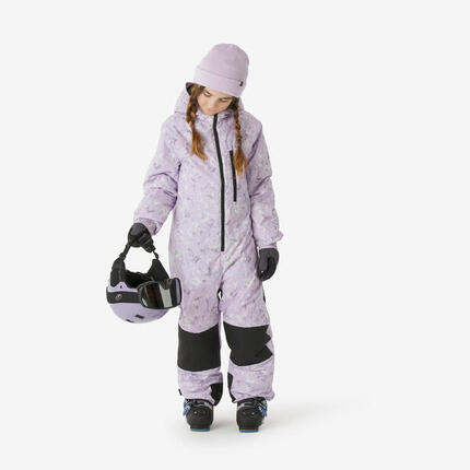 Combinaison de ski chaude enfant 5-13 ans, SKI100 bleu
