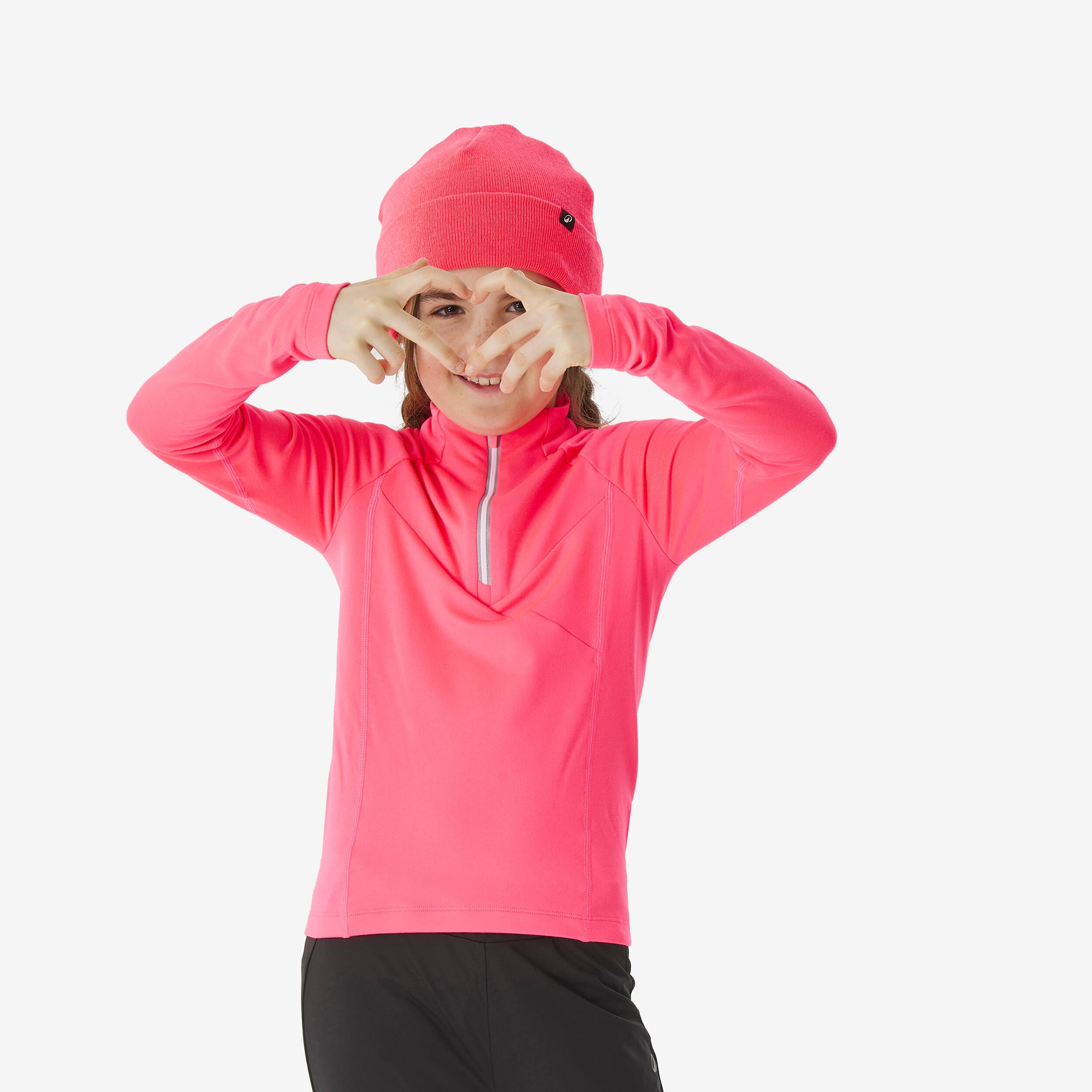 Camisola de ski de fundo criança, XC S TS 100 rosa 4/5