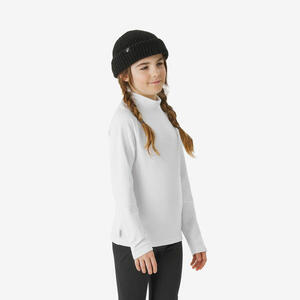 Camiseta térmica de esquí niños 4-14 años, BL 500 blanco