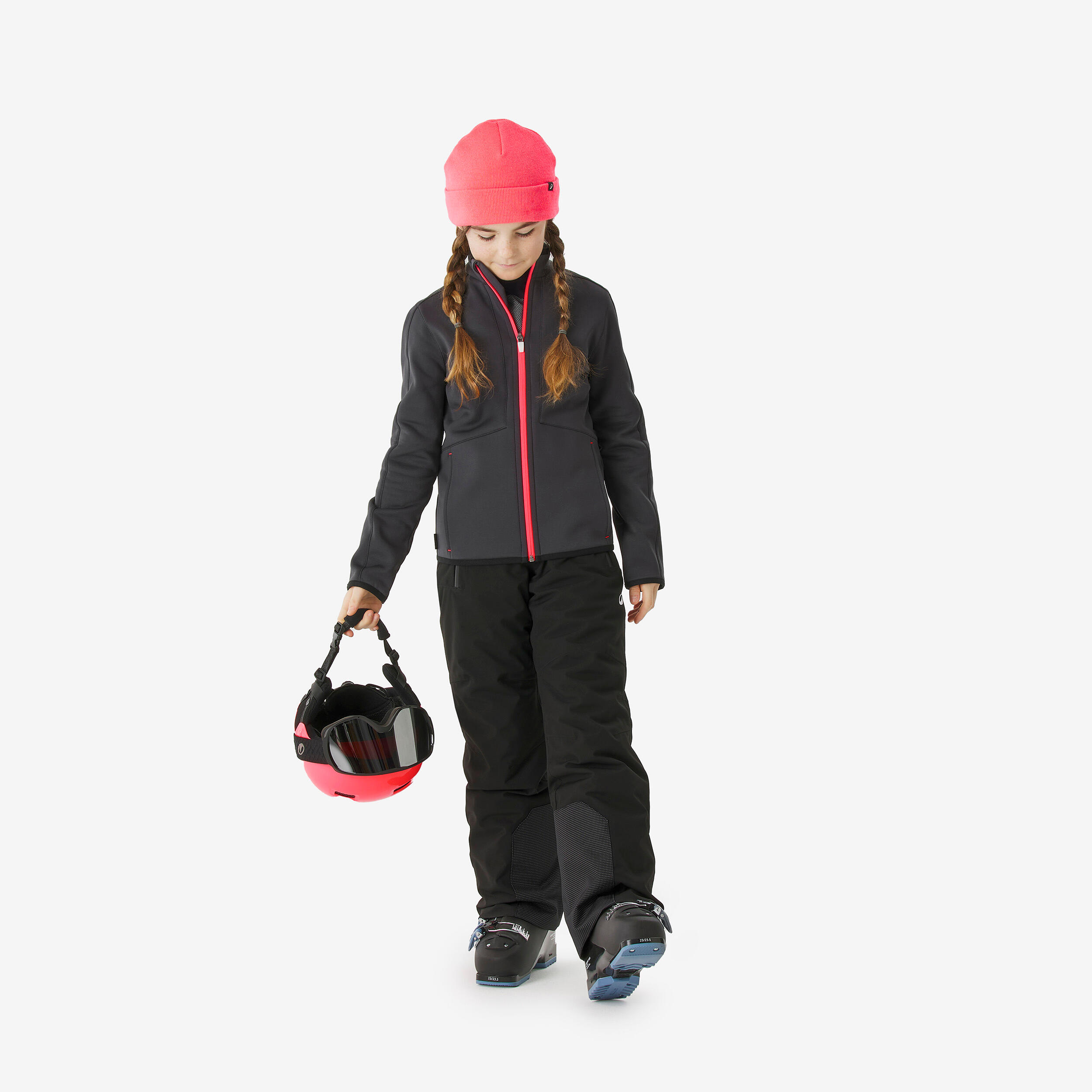 Bluza narciarska dla dzieci Quechua 500 zip 2/7