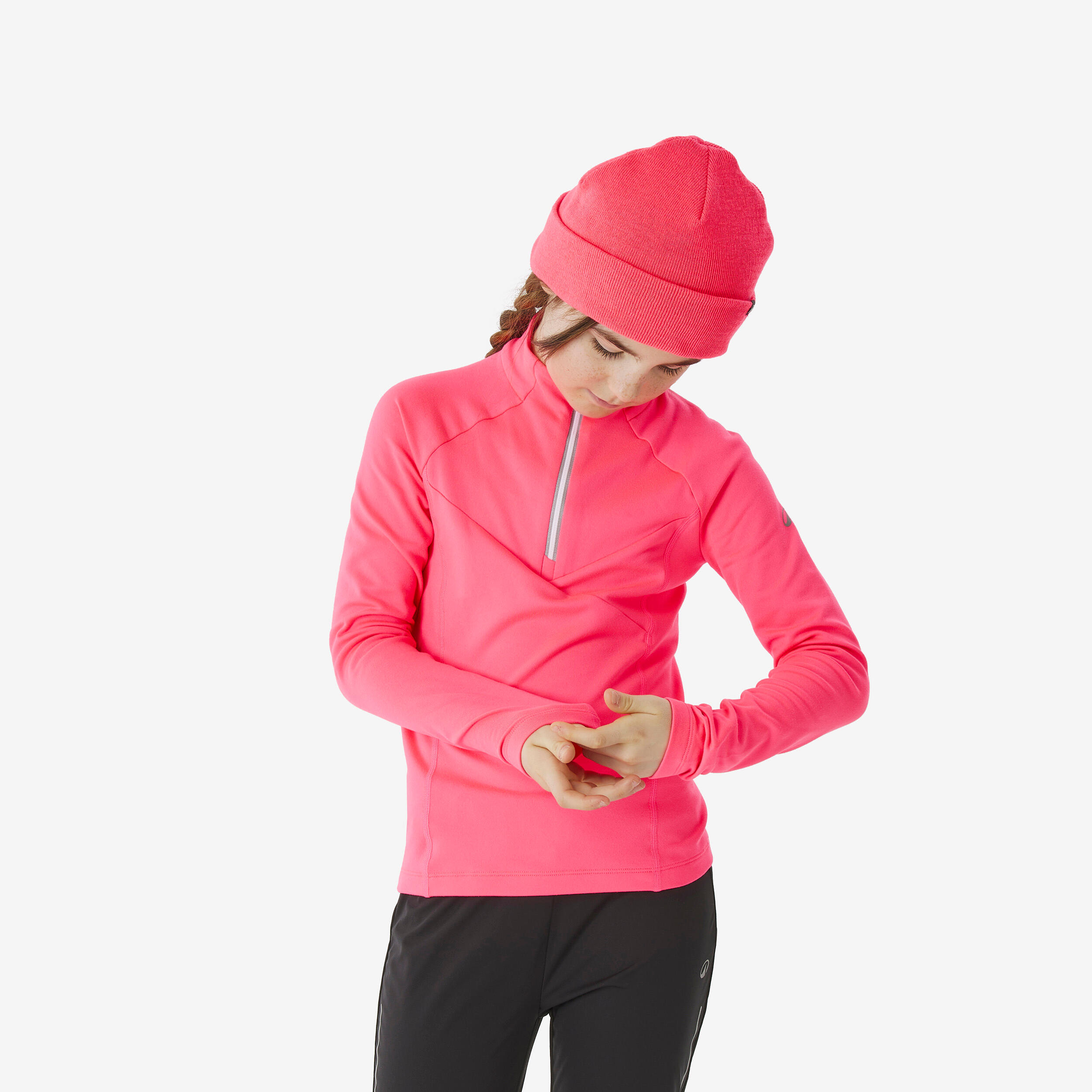 INOVIK Langlaufshirt Kinder langarm - XC S TS 100 rosa 