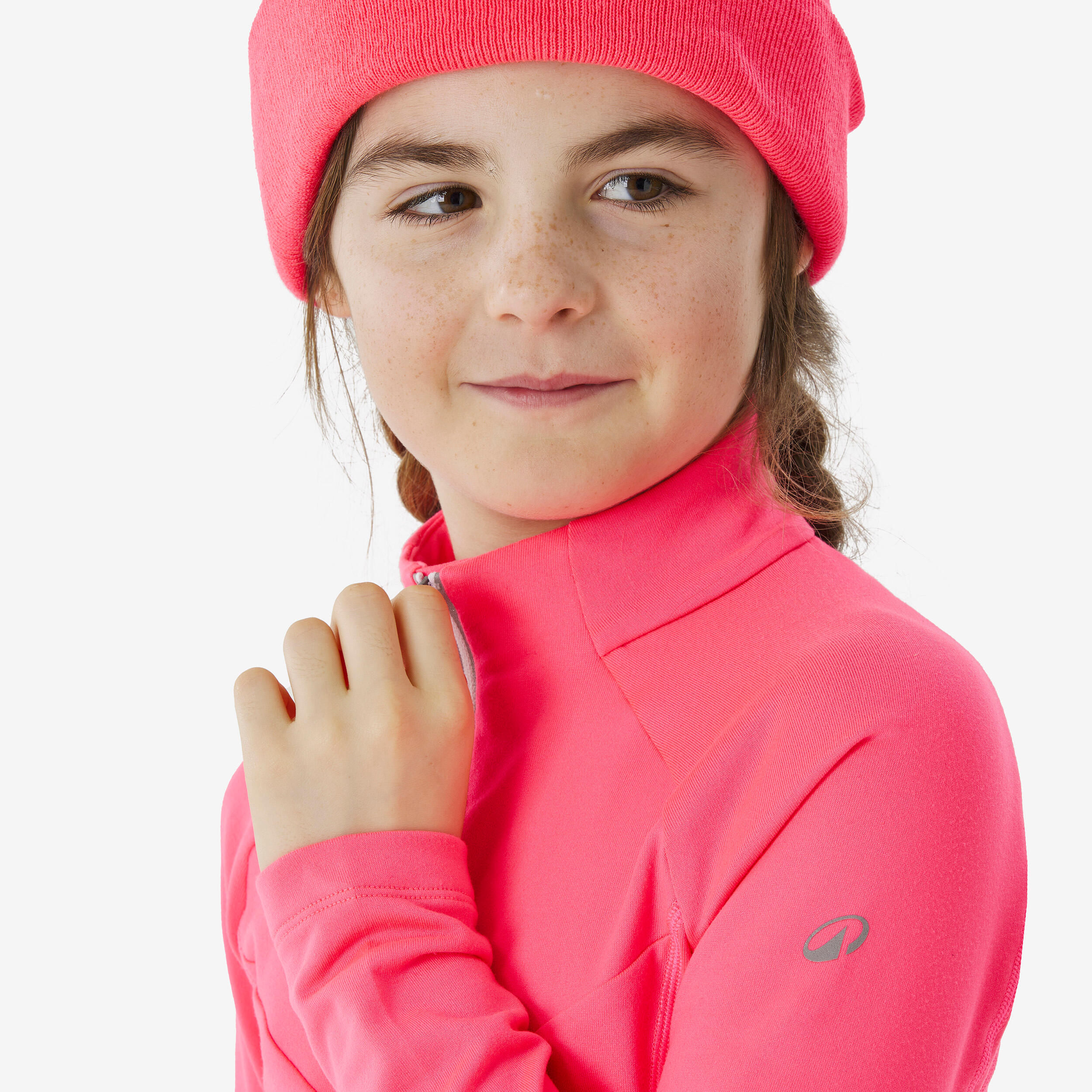 Camisola de ski de fundo criança, XC S TS 100 rosa 5/5