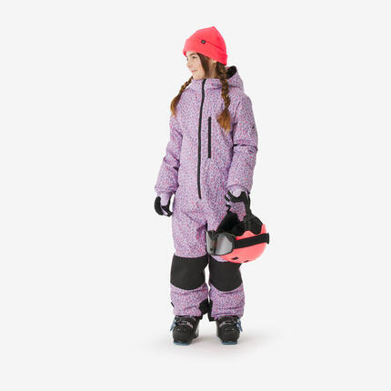 Combinaison de ski chaude enfant 5-13 ans, SKI100 bleu