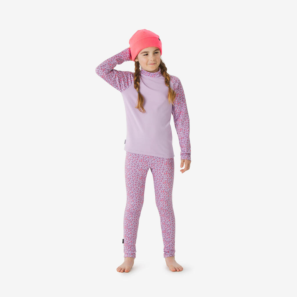 Kids’ thermal ski base layer - BL 500 - Blue
