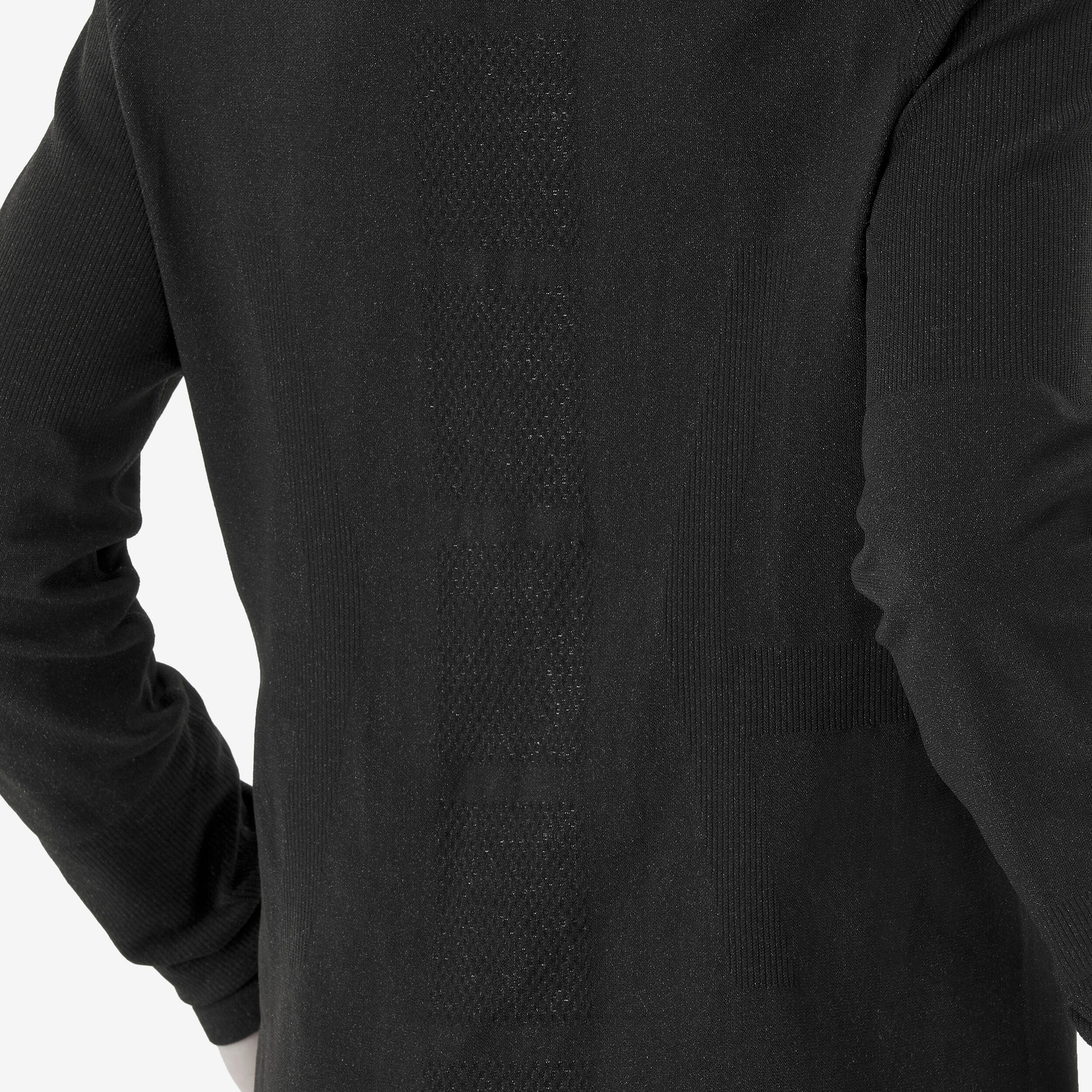 Camisola térmica de Ski Criança BL 500 seamless preto 6/7