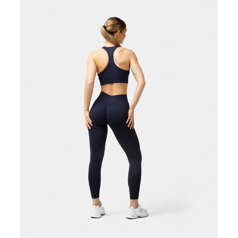 Legginsy bezszwowe push-up Carpatree Elite granatowe