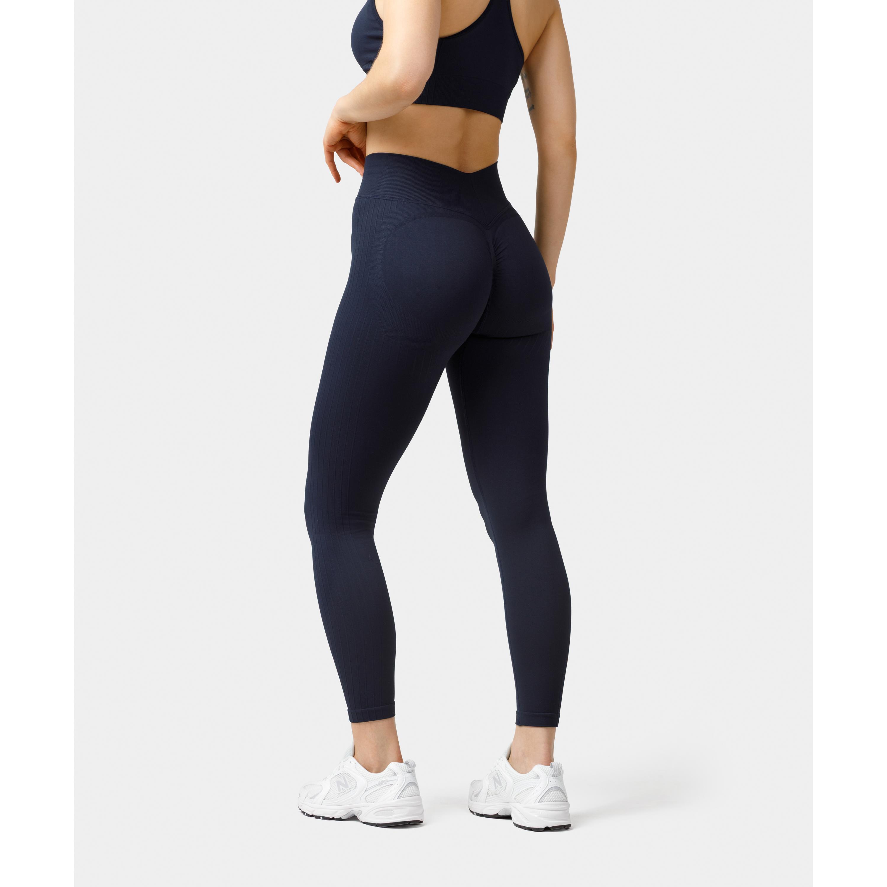 Legginsy bezszwowe push-up Carpatree Elite granatowe 2/5