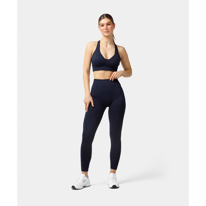 Legginsy bezszwowe push-up Carpatree Elite granatowe
