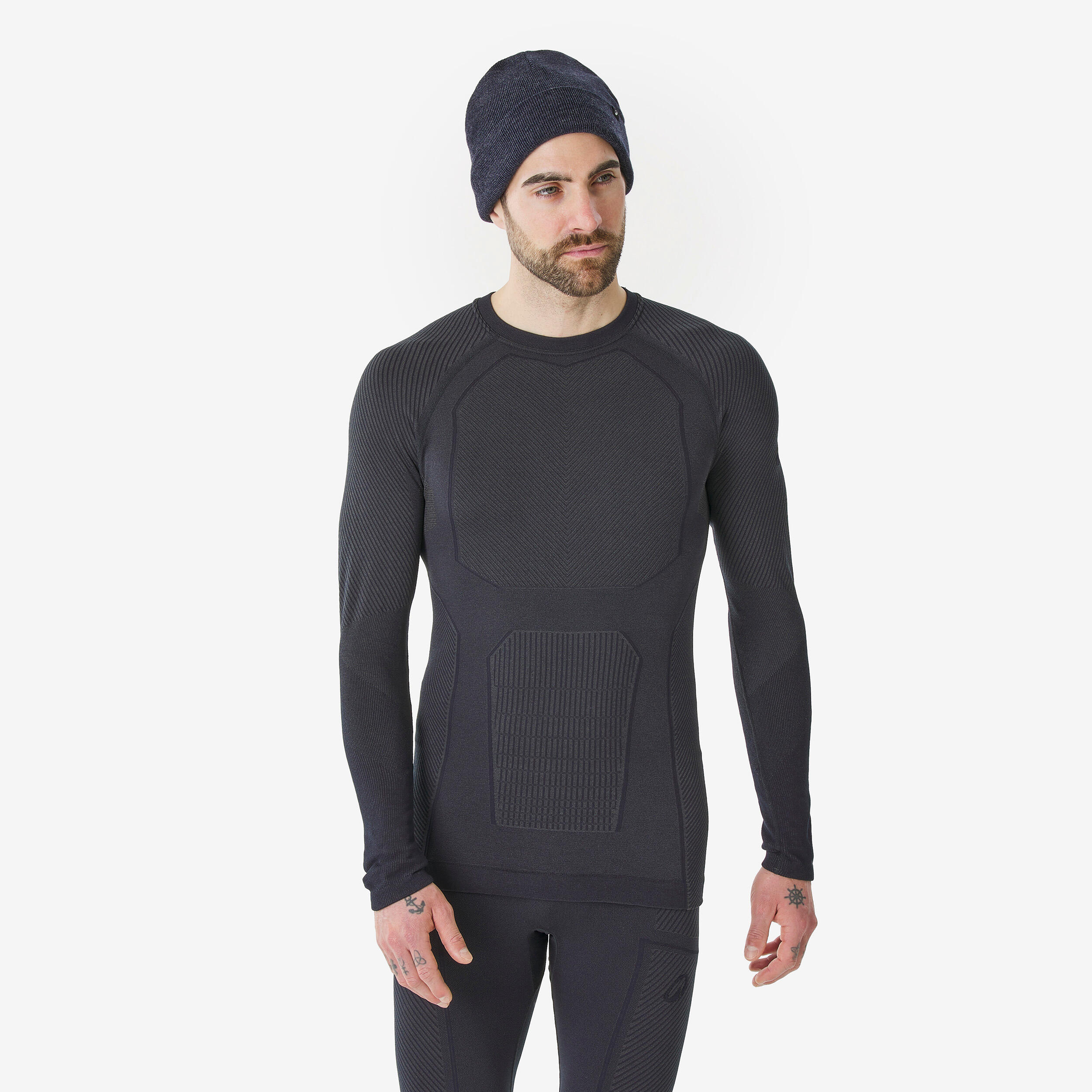 Camisola térmica e respirável de ski homem, bl 900 tech azul marinho