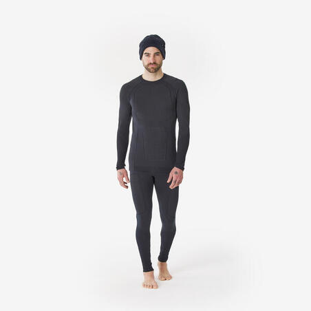 Термофутболка чоловіча 900 для лижного спорту темно-синя