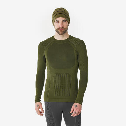 Skiunterwäsche Funktionsshirt Herren warm atmungsaktiv - BL900 khaki