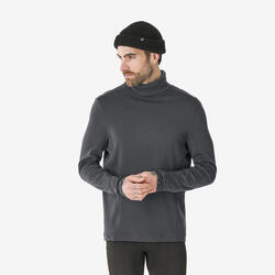 Sous-vêtement thermique col roulé laine Mérinos homme, BL TOP 500 woolneck noir