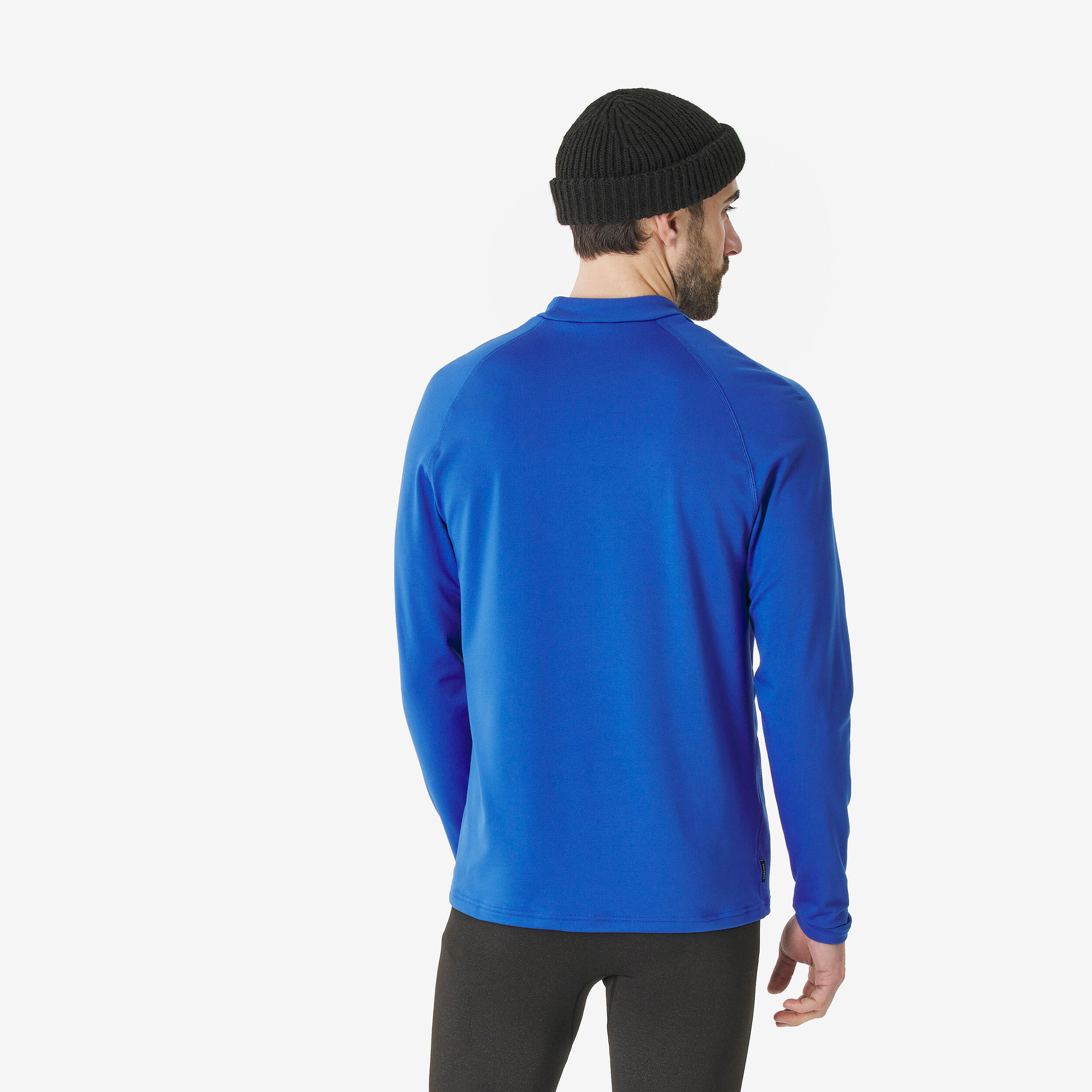 Men’s warm and breathable thermal ski base layer, BL 500 - Blue